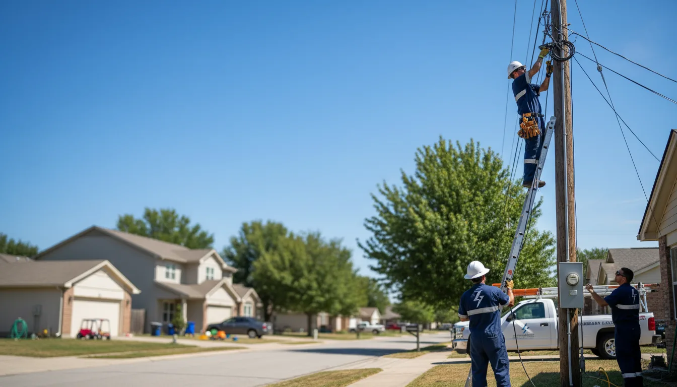 Residential electrician providing installation services in Old Appleton, MO